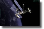 Buran Space Station Screensaver Clock