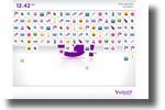 Поисковая система Yahoo Заставка Часы