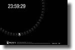 Japanese online brokerage company Monex Screensaver Clock