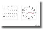 Calendar Screensaver Clock